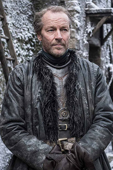 Iain Glen Game Of Thrones Ser Jorah Mormont Shearling Coat