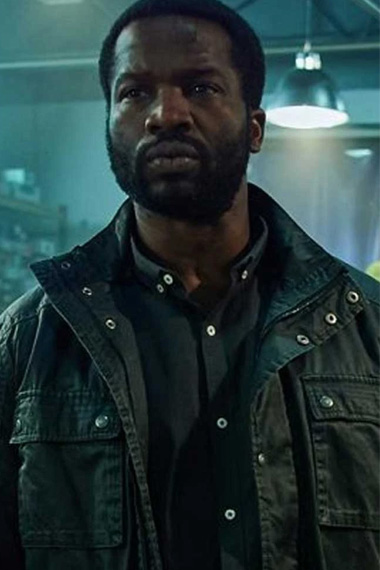 Elliot Finch Sope Dirisu Gangs Of London Black Leather Jacket