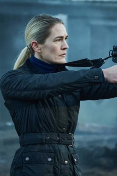 Tove Gangs of London TV Series Laura Bach Black Cotton Jacket