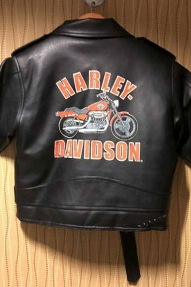 Harley Davidson Motorcycles Mens Black Biker Leather Jacket