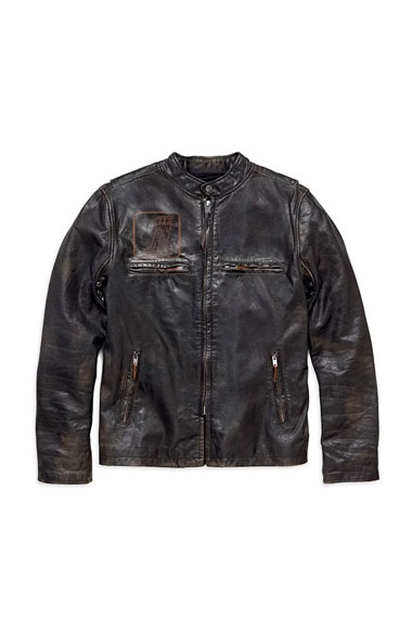 Harley Davidson Motorcycles Distressed Biker Leather Jacket