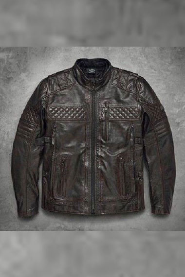 Harley Davidson Motorcycles Ironstone Biker Leather Jacket