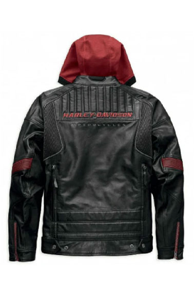 Harley Davidson Motorcycles Black Bomber Biker Leather Jacket