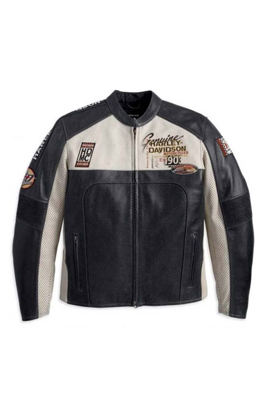 Harley Davidson Motorcycles Regulator Perforated Biker Jacket