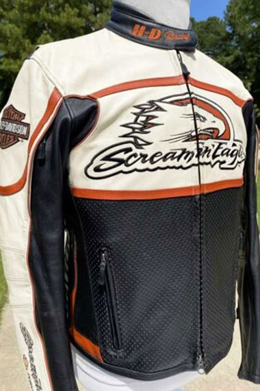 Harley Davidson Motorcycles Screamin Eagle Black Biker Jacket