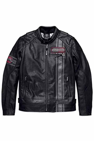 Harley Davidson Motorcycles Mens Manta Biker Leather Jacket