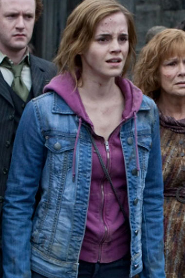 Emma Watson Harry Potter Hermione Granger Blue Denim Jacket