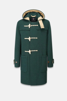 Joe Locke Heartstopper Charlie Spring Green Wool Duffle Coat