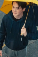 Heartstopper TV Show Nick Nelson Kit Connor Blue Cotton Hoodie heartstopper-kit-connor-hoodie