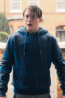 Kit Connor Heartstopper TV Show Nick Nelson Blue Cotton Hoodie
