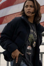 Hightown Jackie Quinones Monica Raymund Black Puffer Jacket monica-raymund-hightown-puffer-jacket