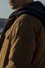 Ray Abruzzo James Badge Dale Hightown Beige Cotton Jacket james-badge-dale-hightown-jacket