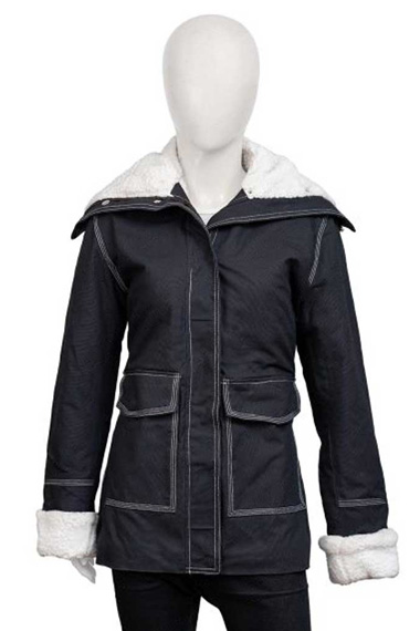 Sloane Benson Emma Roberts Holidate Black Cotton Jacket