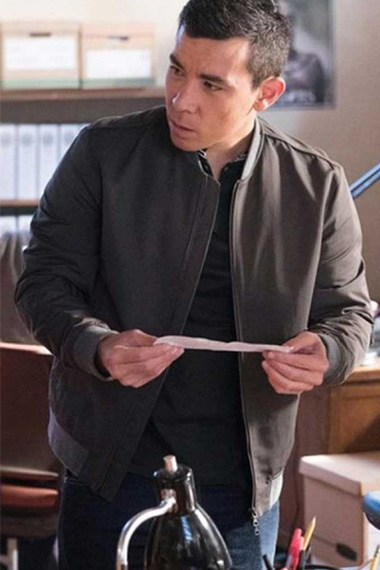 How To Get Away With Murder Oliver Hampton Grey Bomber Jacket