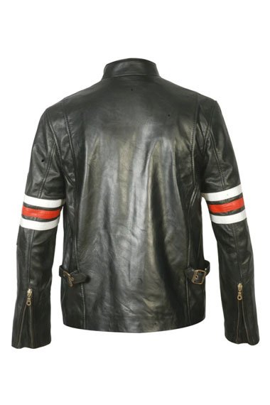 Hugh Laurie House MD Dr Gregory Racer Black Leather Jacket hugh-laurie-house-md-jacket