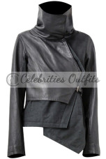 Jennifer Lawrence Katniss Everdeen The Hunger Games Jacket katniss-hunger-game-black-jacket