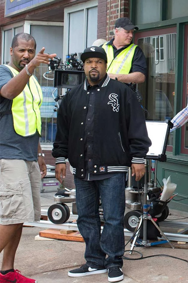 Calvin Palmer Barbershop Ice Cube Black Bomber Varsity Jacket