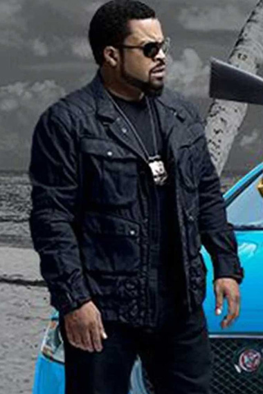 Ice Cube James Payton Ride Along Bomber Black Leather Jacket