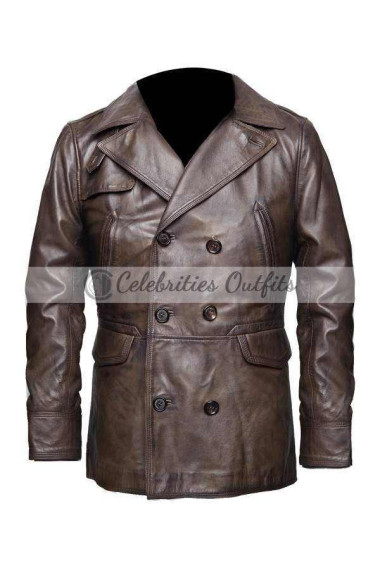 Inglourious Basterds Brad Pitt Brown Leather Jacket