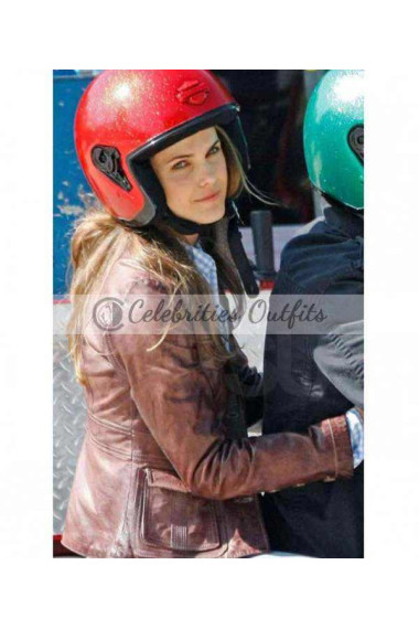 bedtime-stories-keri-russell-brown-jacket