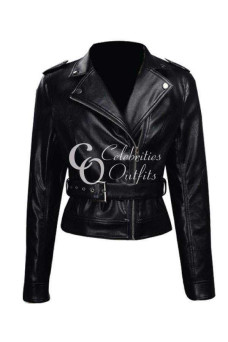 Sarah Connor Terminator: Genisys Black Leather Jacket