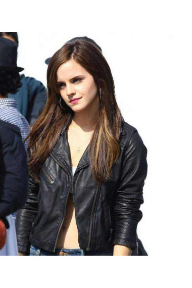emma-watson-black-designer-leather-jacket