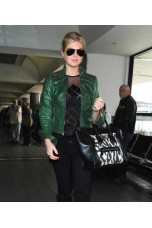 kate-upton-green-leather-jacket
