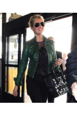 kate-upton-green-leather-jacket
