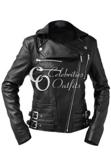 Lucy Hale Pretty Little Liars Black Leather Jacket