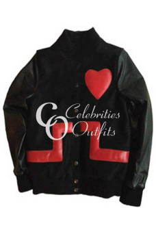 Valentine's Day Special Rihanna Heart Leather Jacket