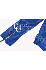 rita-ora-studded-blue-biker-jacket