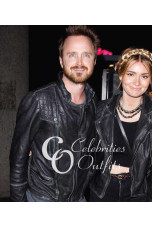 Aaron Paul Roxy Arcade Fire Concert Black Jacket roxy-arcade-fire-concert-aaron-paul-jacket