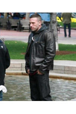 Doug MacRay The Town Ben Affleck Bomber Black Leather Jacket the-town-doug-macray-jacket