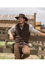 Magnificent Seven Chris Pratt Josh Faraday Brown Suede Vest magnificent-seven-chris-pratt-vest