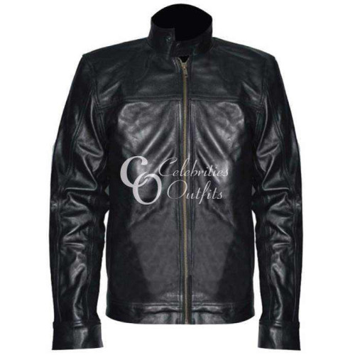 Jet Li (Su) Cradle To the Grave Black Stylish Leather Jacket