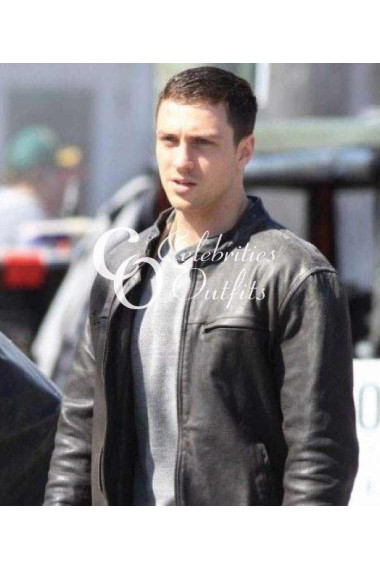 Godzilla Aaron Taylor Lieutenant Ford Leather Jacket