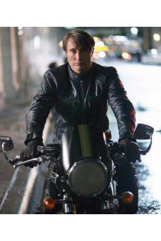 Mads Mikkelsen Leather Jacket Hannibal TV Series