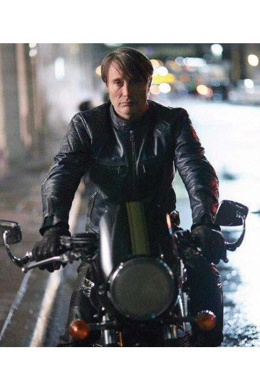 Mads Mikkelsen Leather Jacket Hannibal TV Series