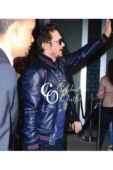 james-franco-blue-bomber-leather-jacket