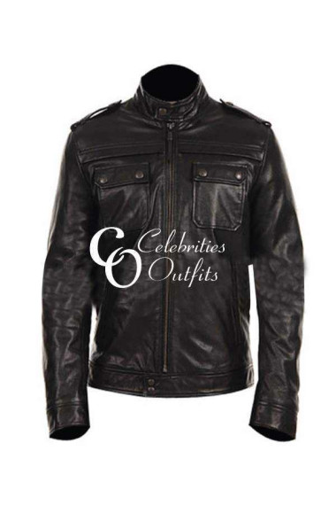 Justin Timberlake Black Designer Leather Jacket