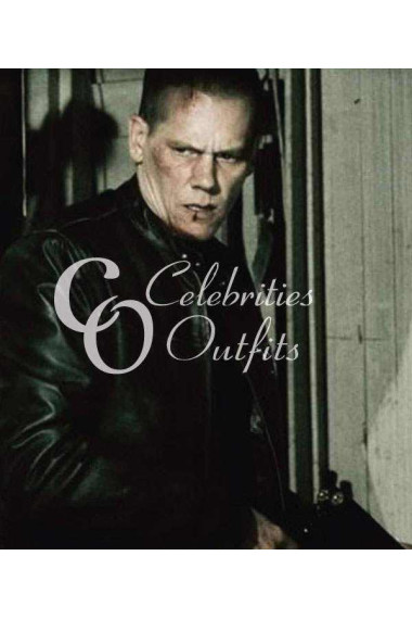 Death Sentence Kevin Bacon Black Leather Jacket