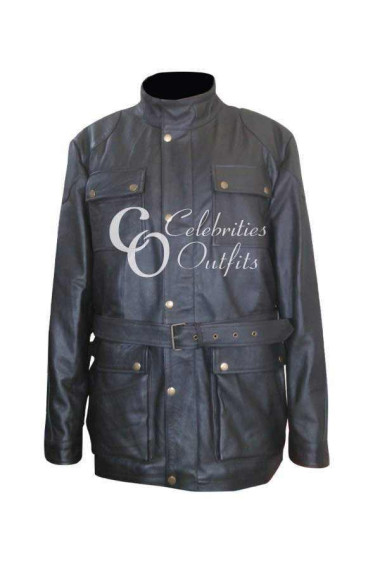 Pierce Brosnan Shattered Movie Leather Jacket