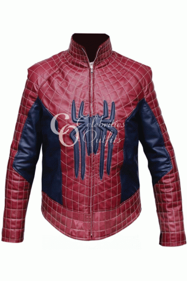 Spider-Man Inspired Red Cosplay Leather Jacket Costume