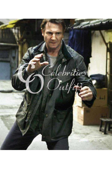 Liam Neeson Taken 3 Bryan Mills Black Coat Jacket