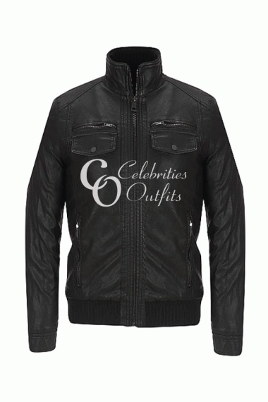mens-bomber-zipper-leather-jacket