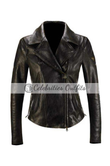 24 Live Another Day Chloe O'Brian Mary Lynn Rajskub Leather Jacket