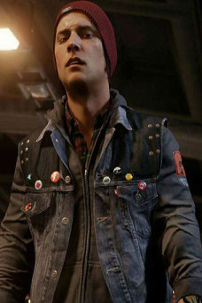 Delsin Rowe Infamous Second Son Blue Cosplay Denim Vest