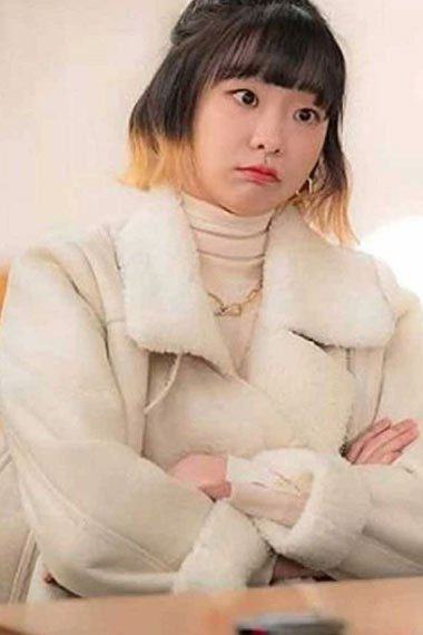 Kim Da Mi Jo Yi Seo Itaewon Class TV Show White Leather Jacket