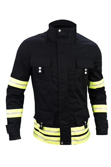 Protagonist John David Washington Tenet Black Work Wear Jacket