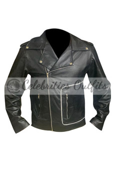 Danny Zuko John Travolta Grease T-Birds Black Bomber Jacket